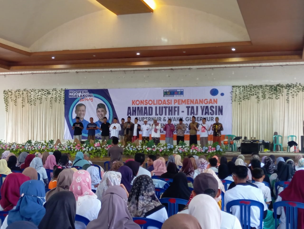 Relawan Membludak, Dukungan untuk Paslon Luthfi-Taj Yasin di Demak Kian Menguat