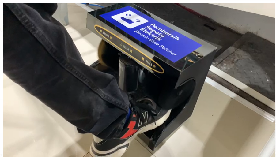 Daop 6 Yogyakarta Perkenalkan Layanan Pembersih Sepatu Elektrik, Volume Penumpang Masih Tinggi di Awal 2025