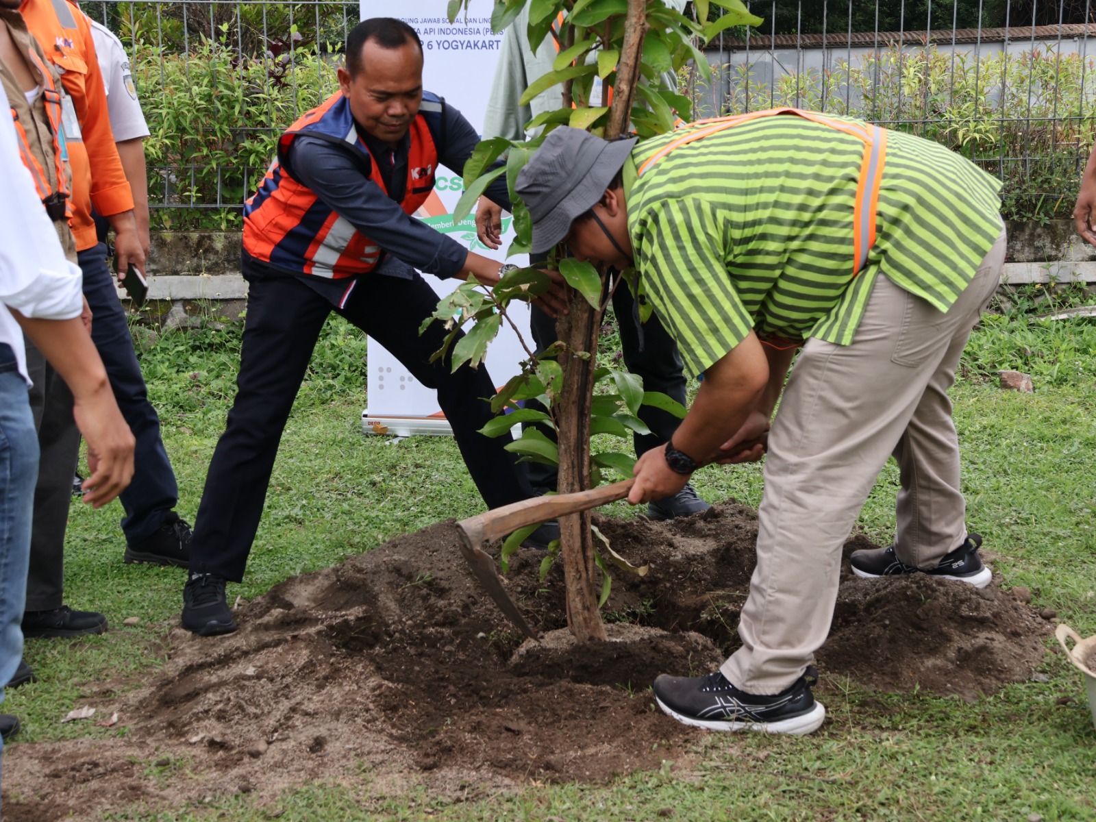 KAI Daop 6 Yogyakarta Tanam 60 Pohon Serentak, Wujudkan Komitmen Hijau di 8 Stasiun