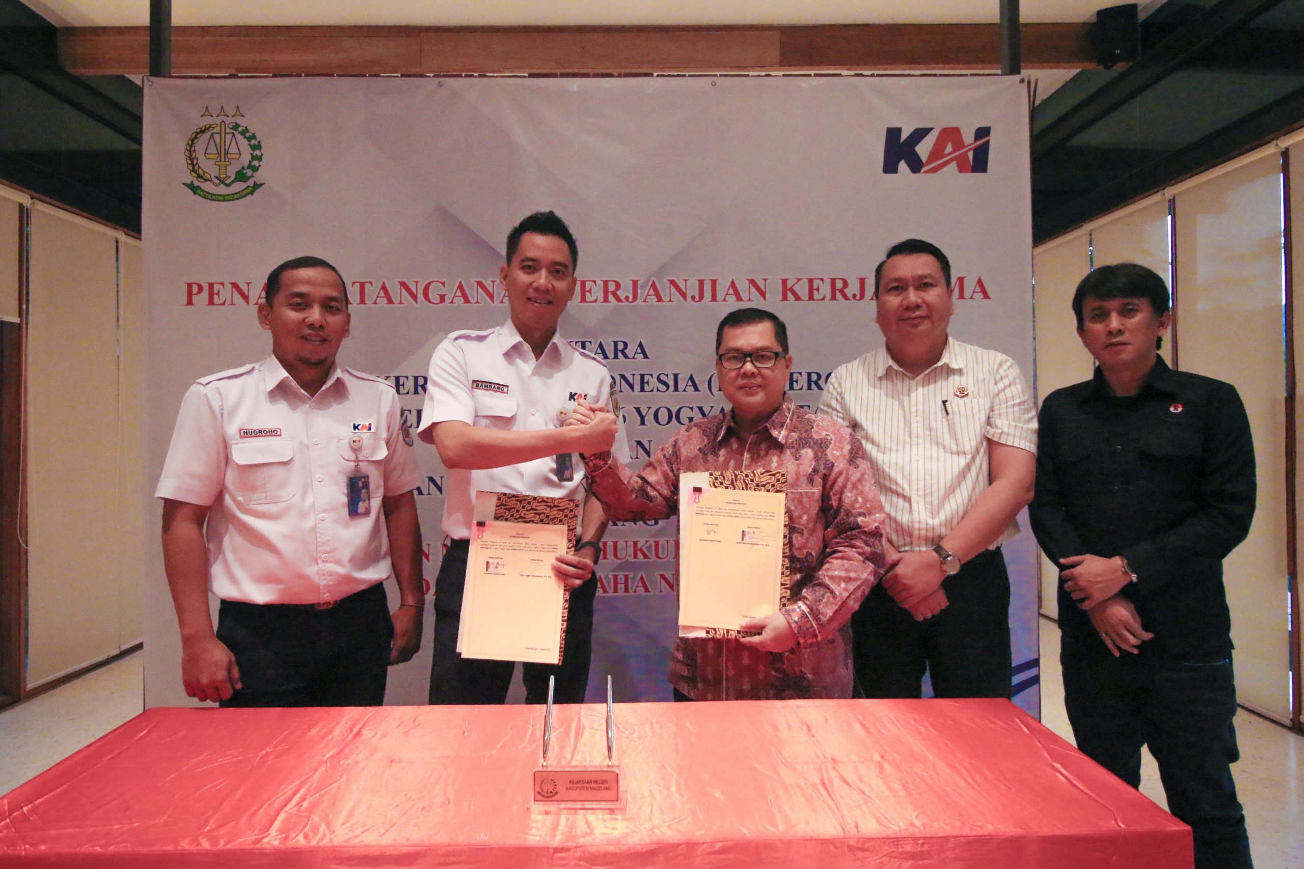 KAI Daop 6 Yogyakarta Perpanjang Kerja Sama dengan Kejati DIY dan Kejari Magelang untuk Penanganan Hukum