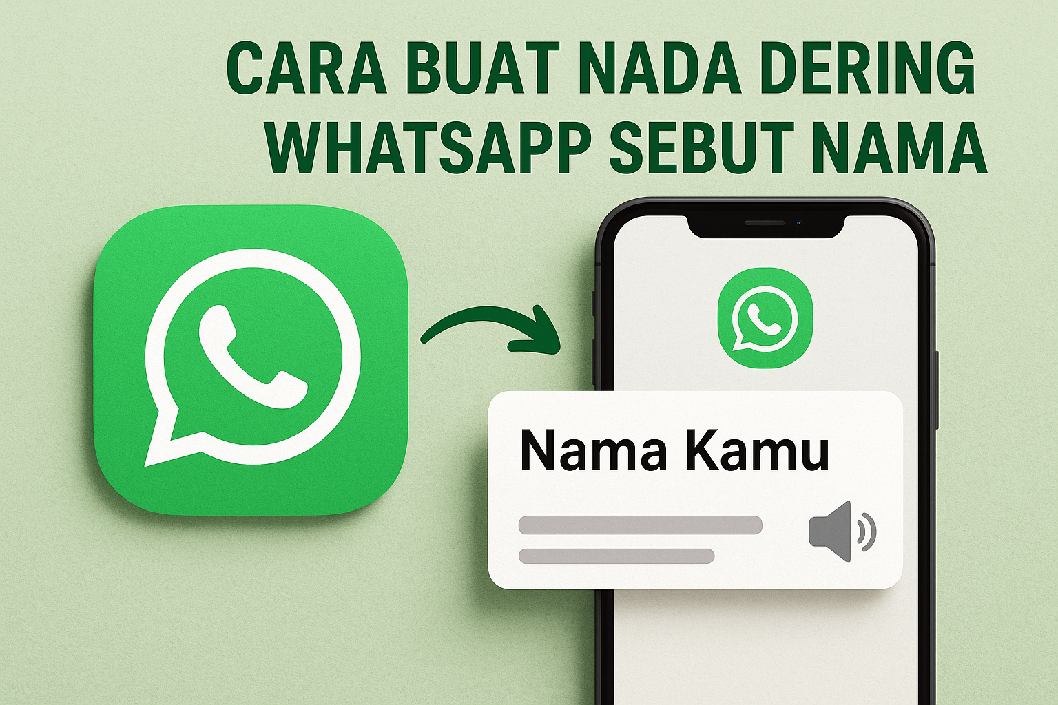 Cara Unik Membuat Nada Dering WhatsApp Sebut Nama Sendiri