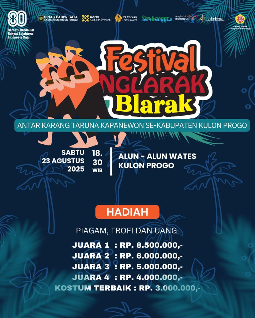 Festival Nglarak Blarak 2025, Ajang Lestarikan Budaya Sekaligus Daya Tarik Wisata Kulon Progo