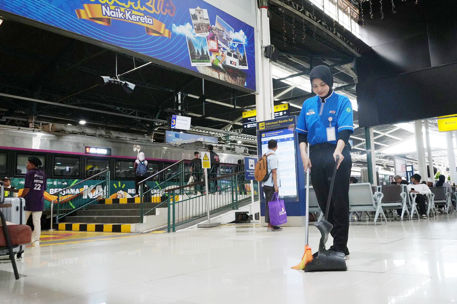 KAI Daop 6 Yogyakarta Perkuat Layanan dengan Kebersihan Stasiun Berstandar Tinggi