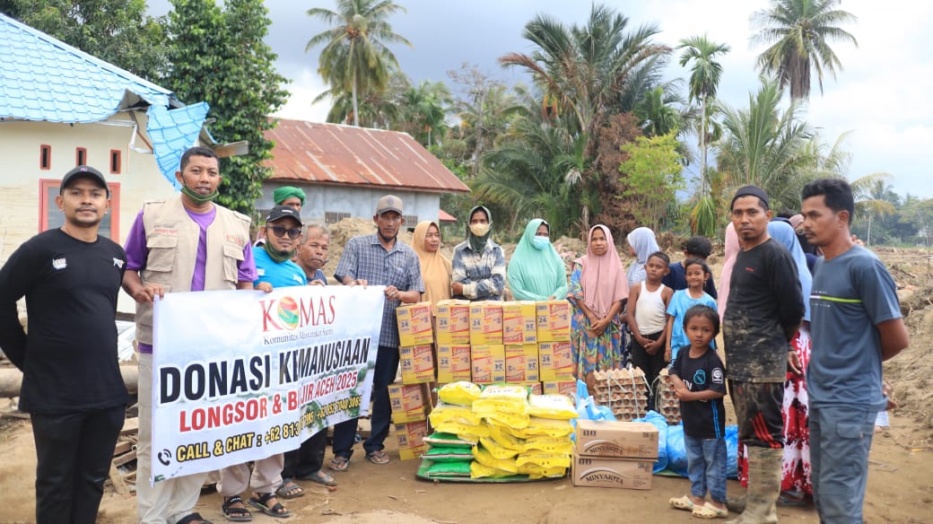 Aksi Nyata Santri Kolaborasi KOMAS dan IKPM Gontor Ringankan Beban Korban Banjir dan Longsor di Aceh dengan Teknologi dan Logistik