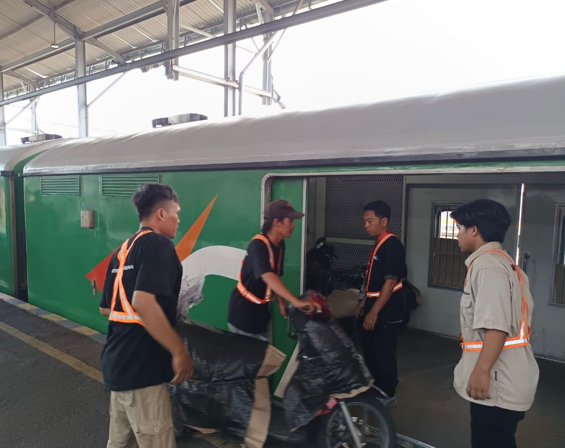 Hari Pertama Motis Nataru 20252026, Ratusan Motor Tiba di Wilayah Daop 6 Yogyakarta