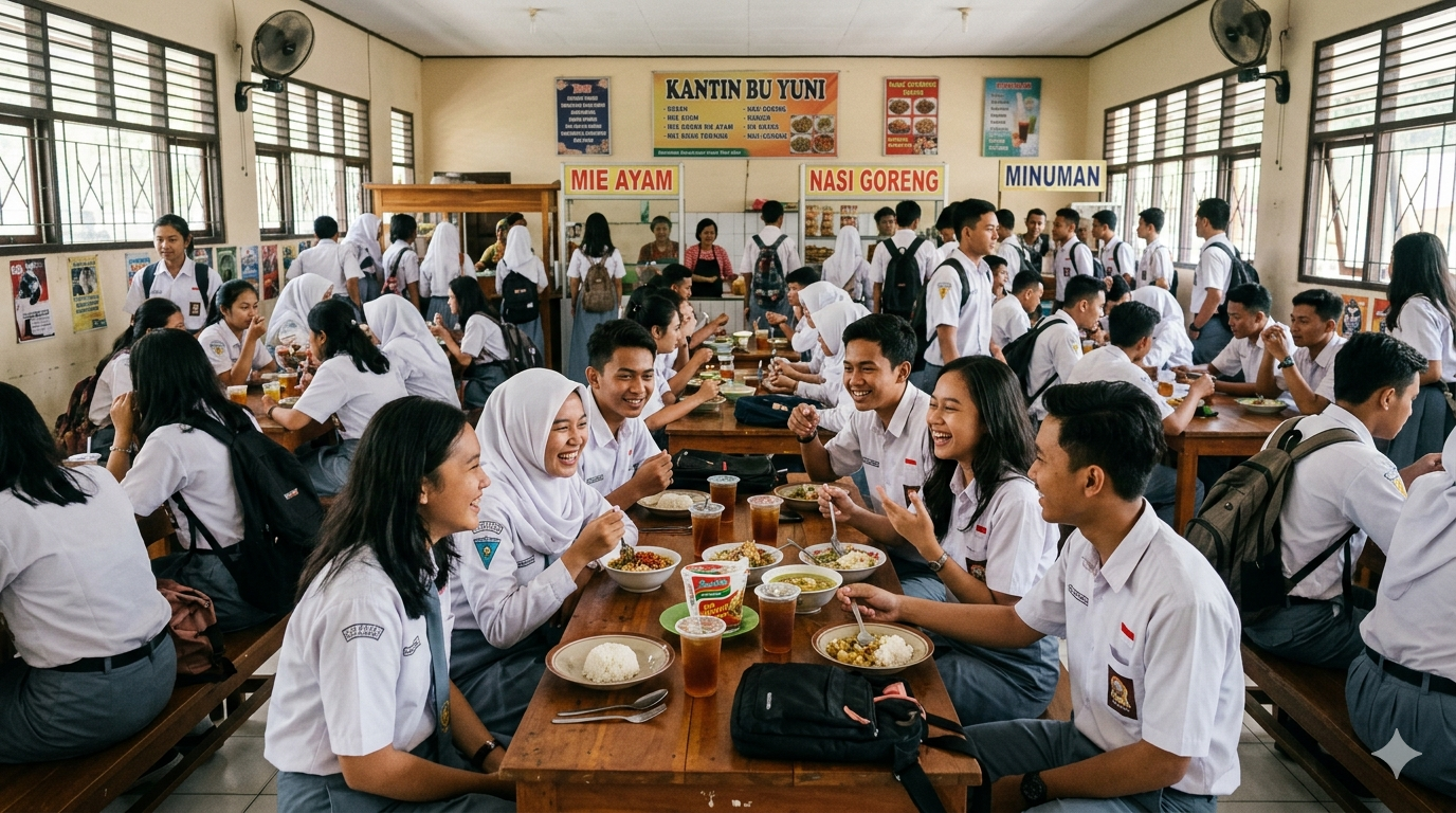 Warung Pak Bon Digusur Kantin Sekolah