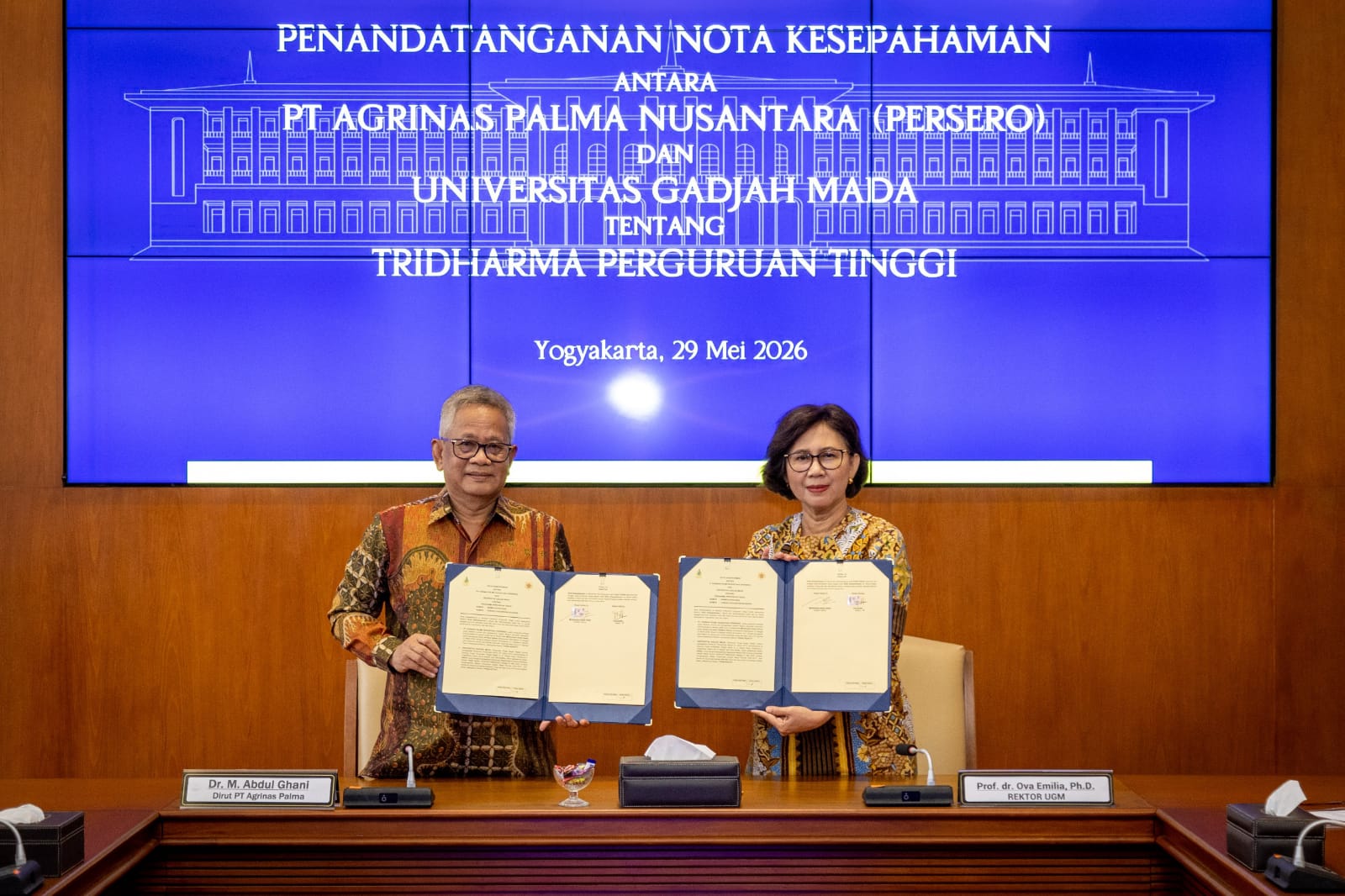 Agrinas Palma Nusantara Gandeng UGM, Perkuat Inovasi Perkebunan dan Ketahanan Pangan Nasional