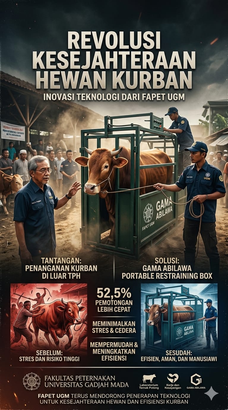 Fapet UGM Kembangkan Alat Pemotongan Kurban Portabel, Tekan Risiko Cedera dan Tingkatkan Kualitas Daging