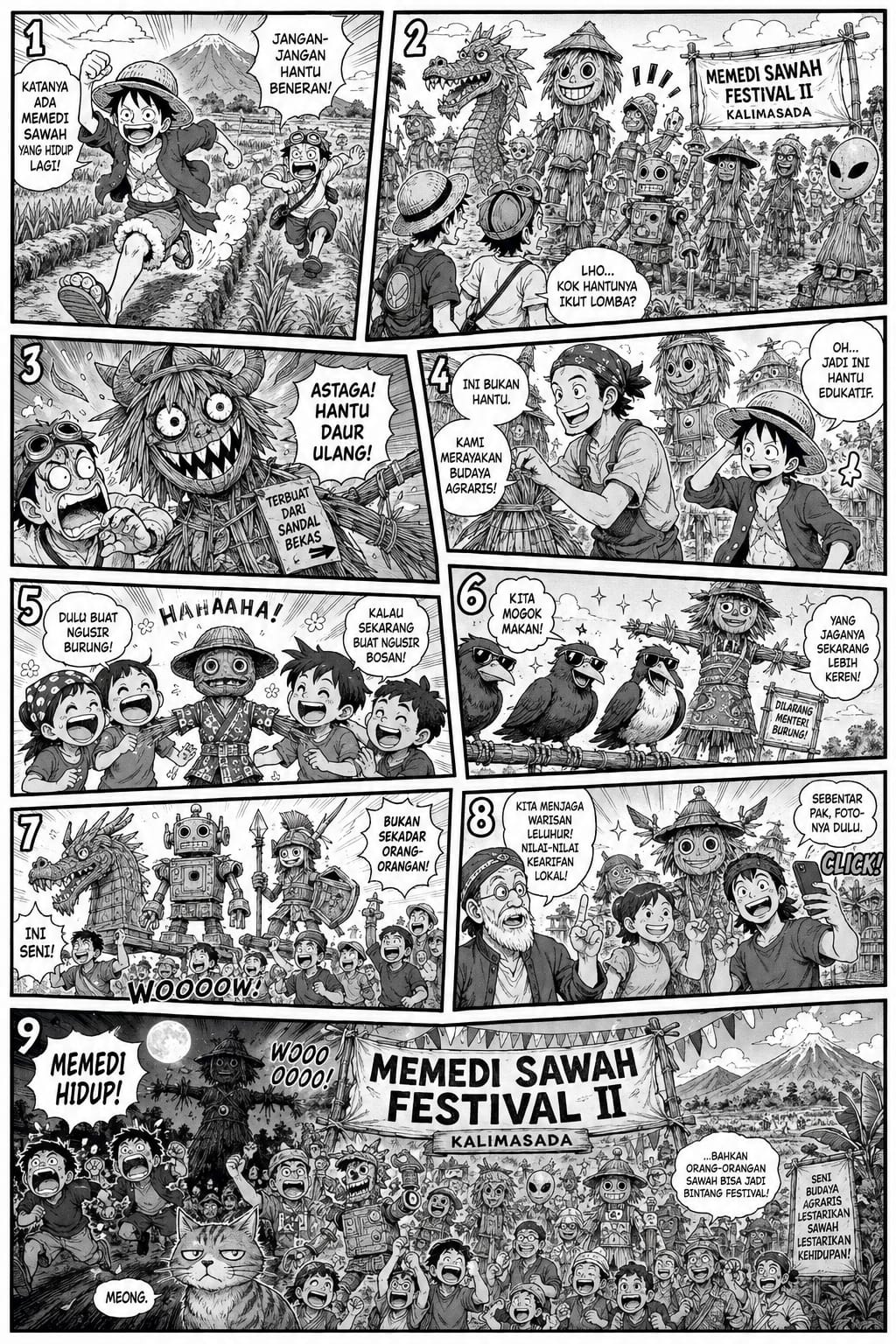 Festival Memedi Sawah II Kalimasada, Tradisi Agraris Disulap Jadi Atraksi Budaya Kreatif
