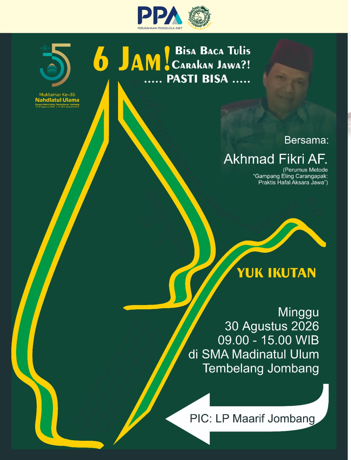 Dari Muktamar NU ke-35, Pelatihan CARANGAPAK Dorong Aksara Nusantara Kembali Digunakan