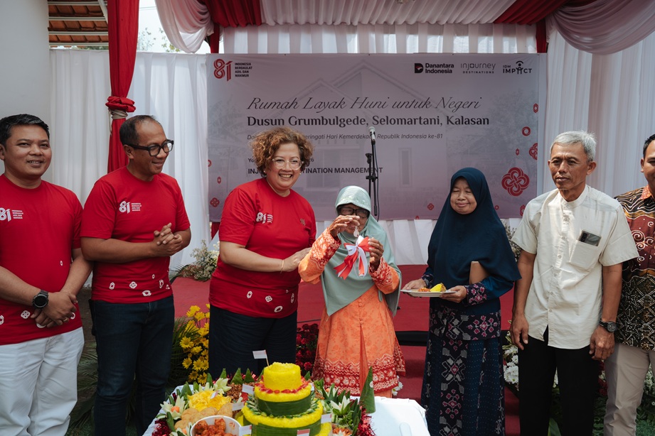 InJourney Destination Management Resmikan Rumah Layak Huni bagi Warga Kalasan di HUT Ke-81 RI