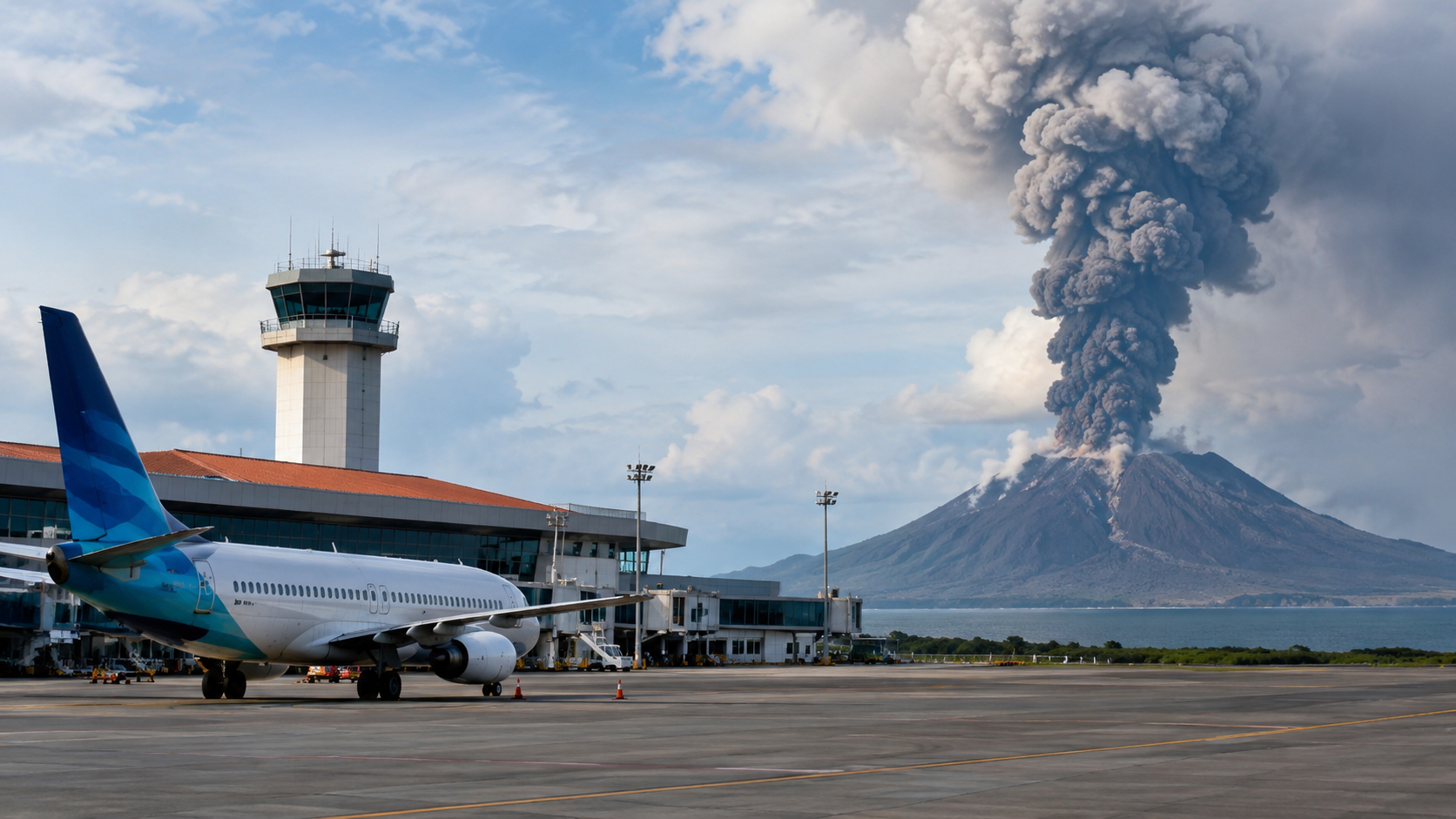 Erupsi Anak Krakatau Ganggu Penerbangan, Sejumlah Rute dari Bandara Adisutjipto Dibatalkan