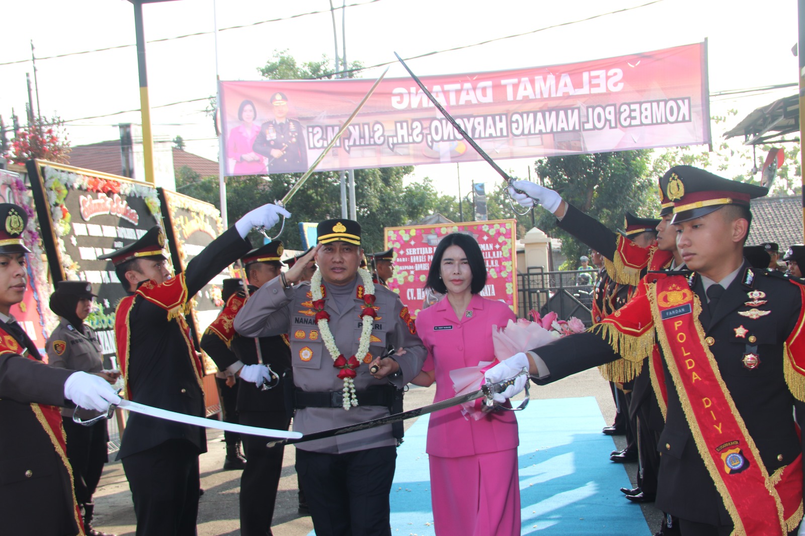 Polresta Sleman Sambut Nanang Haryono sebagai Kapolresta Baru